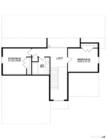 a picture of floor with a white wall and a refrigerator