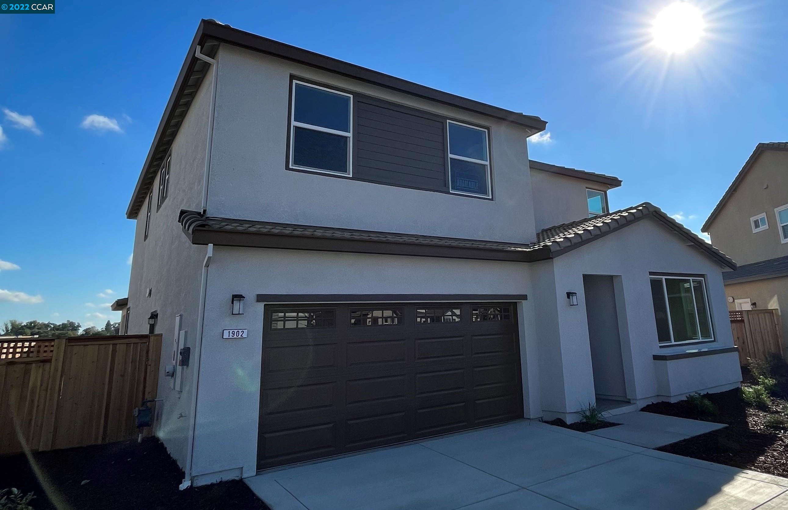 a front view of a house