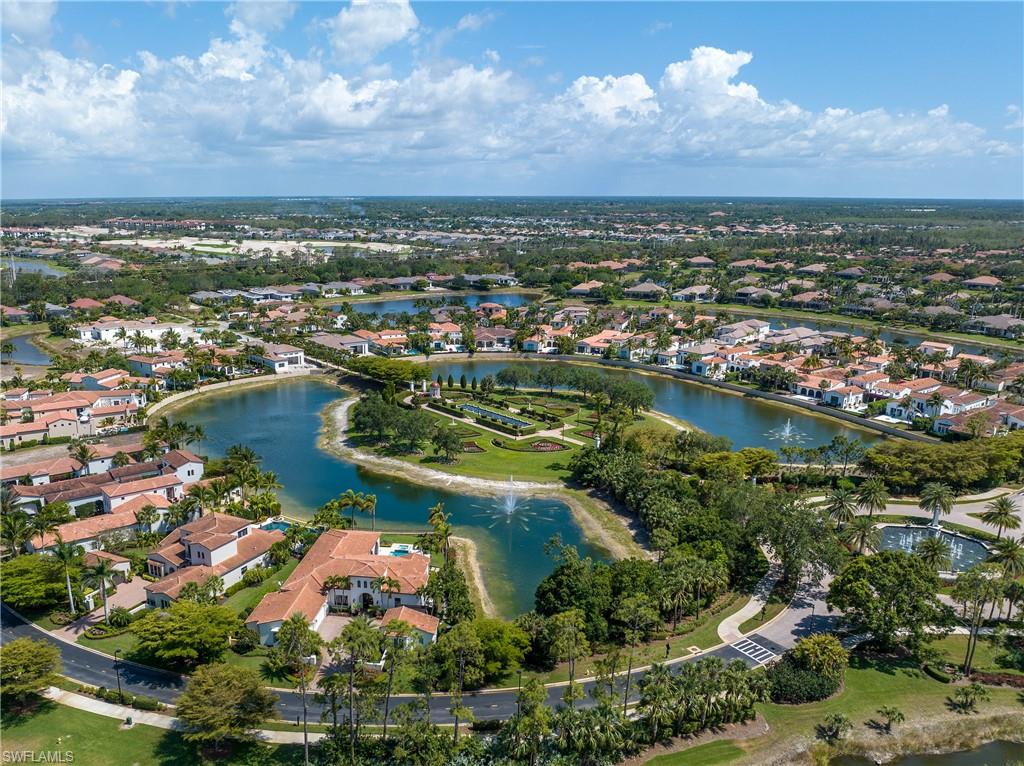 16708 Lucarno Way Naples, FL 34110 - Photo 44 of 46 an aerial view of residential houses with outdoor space and lake view