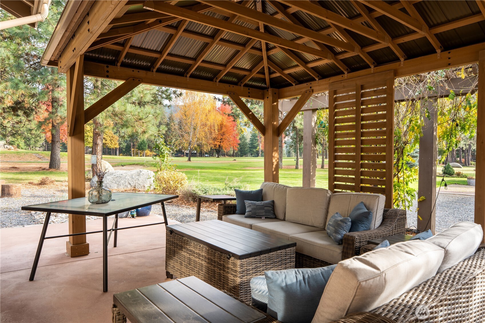 9047 Icicle Road Leavenworth, WA 98826 - Photo 23 of 30 a building outdoor space with patio furniture