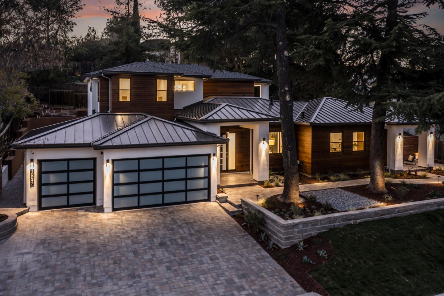 10047 Crescent Road Cupertino, CA 95014 - Photo 3 of 43 a front view of a house with garden