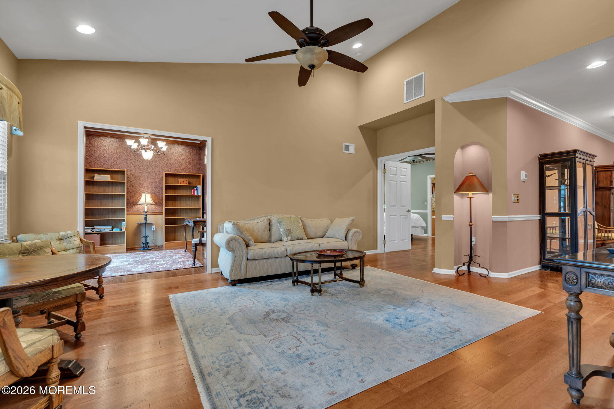 46 Pancoast Road Waretown, NJ 08758 - Photo 18 of 55 a living room with furniture and a wooden floor
