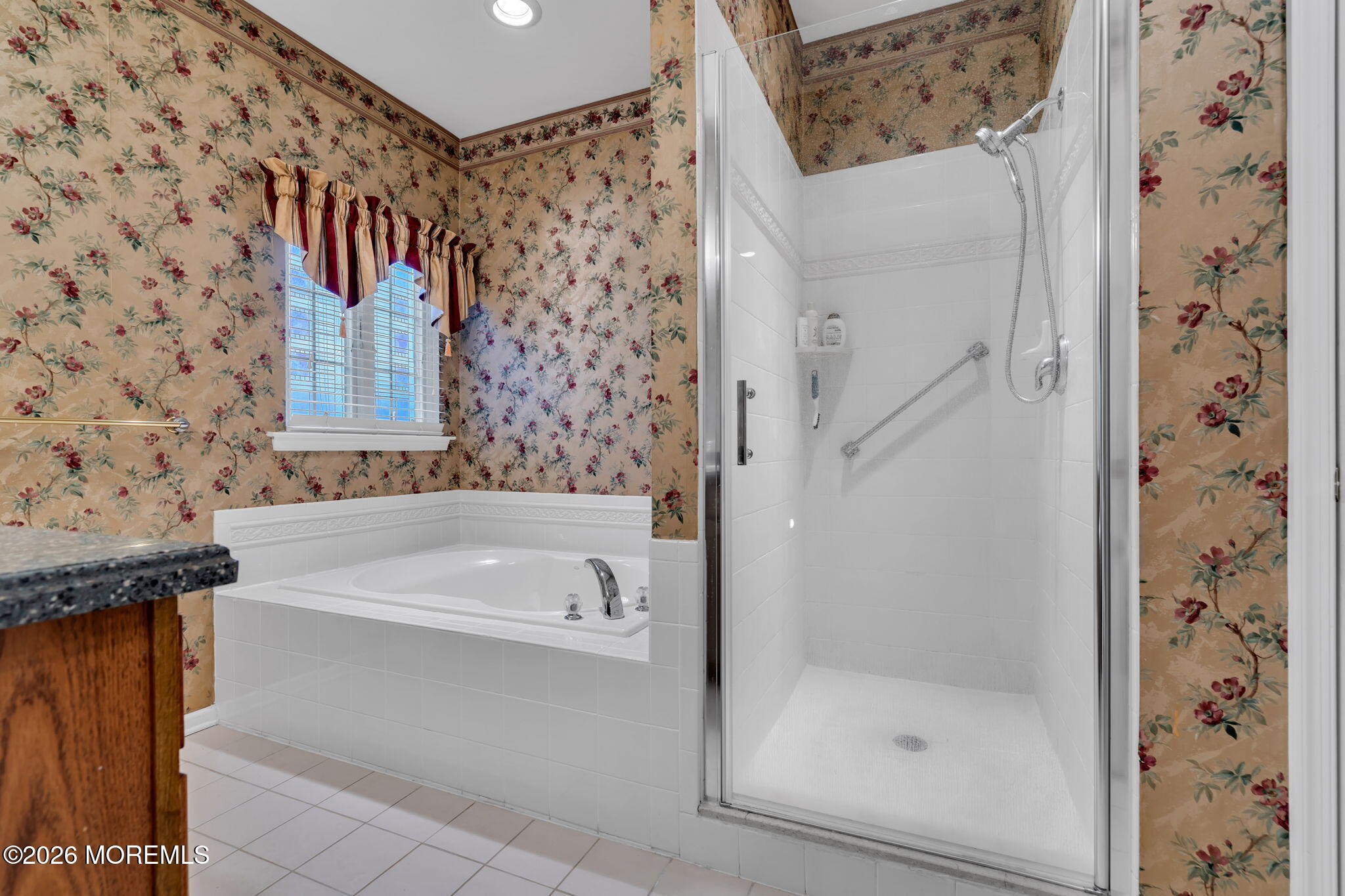 46 Pancoast Road Waretown, NJ 08758 - Photo 27 of 55 a bathroom with a bathtub and a shower