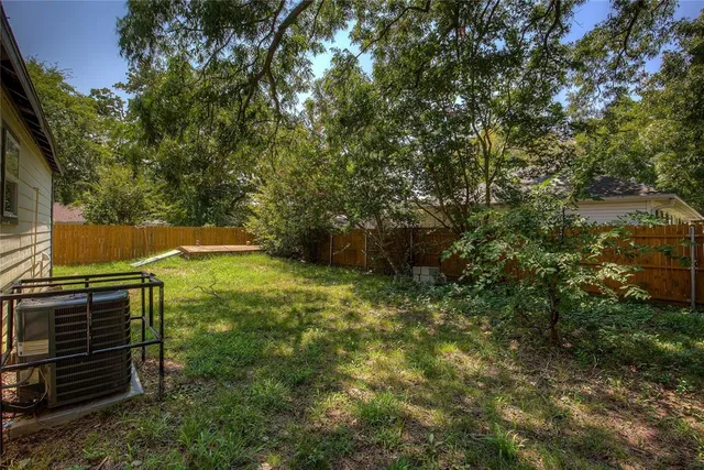 a backyard of a house