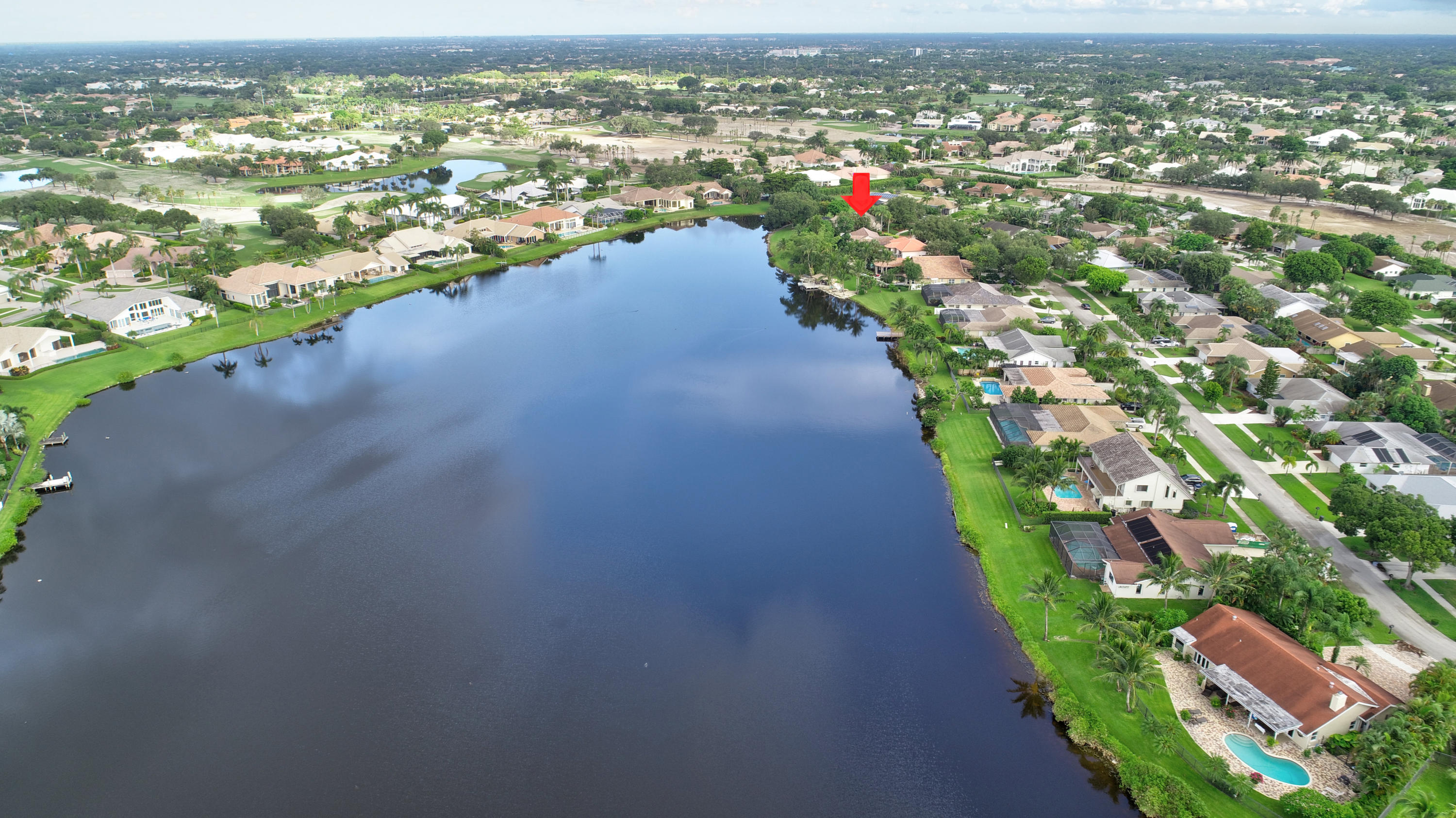 17331 Springtree Lane Boca Raton, FL 33487 - Photo 54 of 60 an aerial view of residential houses with outdoor space