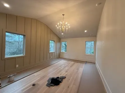 a view of livingroom with hardwood floor and window
