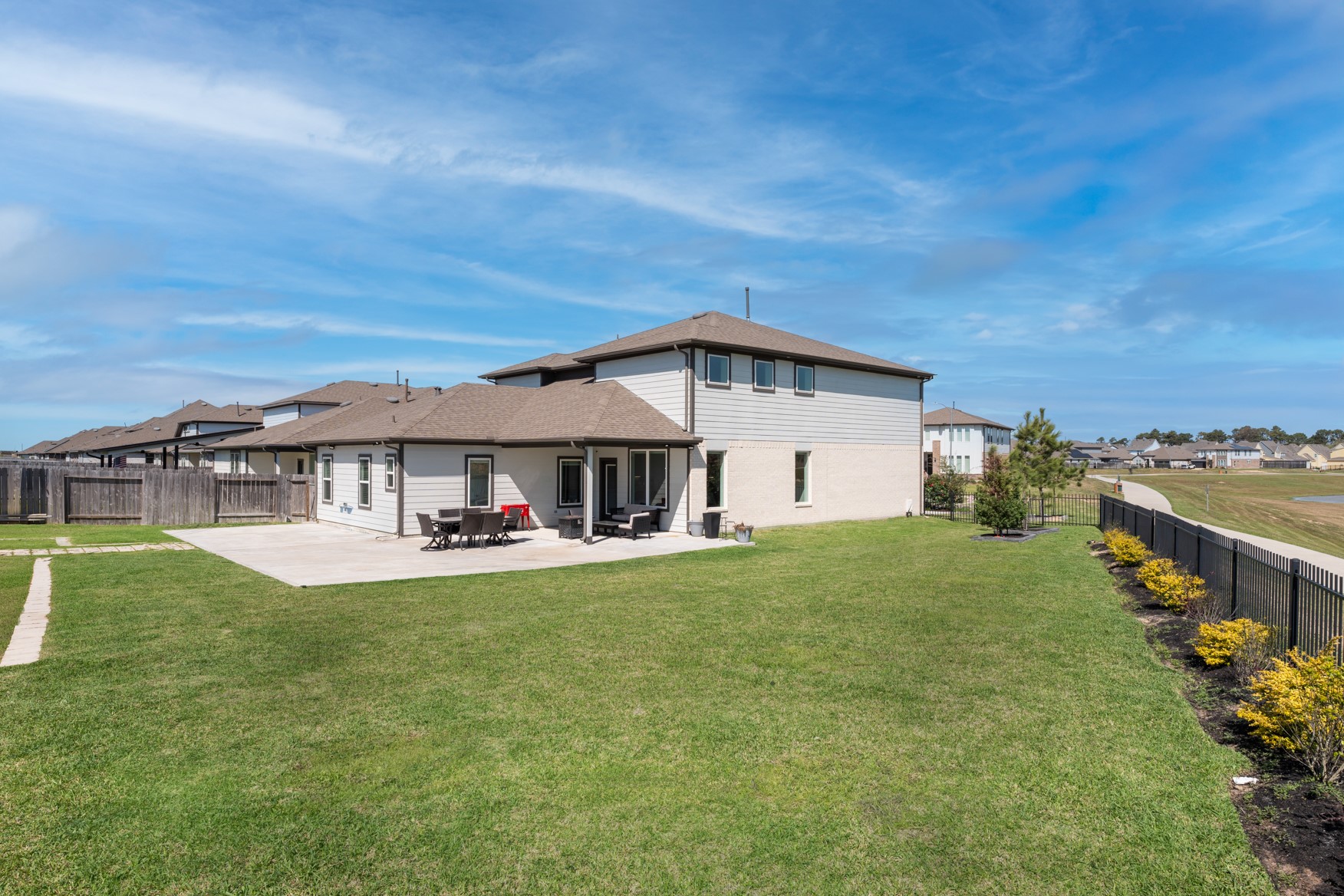 22503 Modica Rift Lane Katy, TX 77449 - Photo 40 of 42 Huge private backyard with lake views!