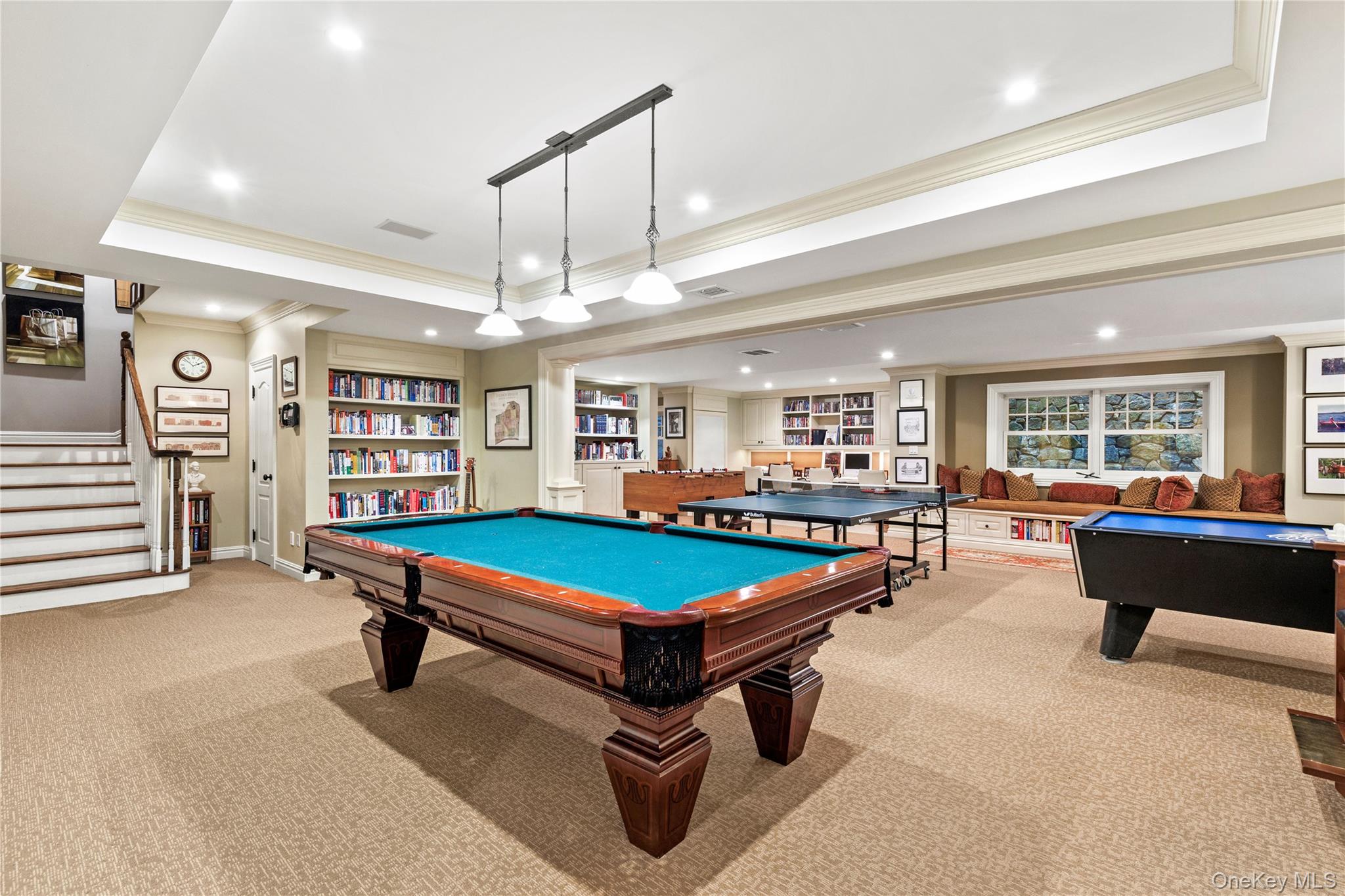 63 Old Mill River Road Pound Ridge, NY 10576 - Photo 32 of 47 a room with furniture and pool table