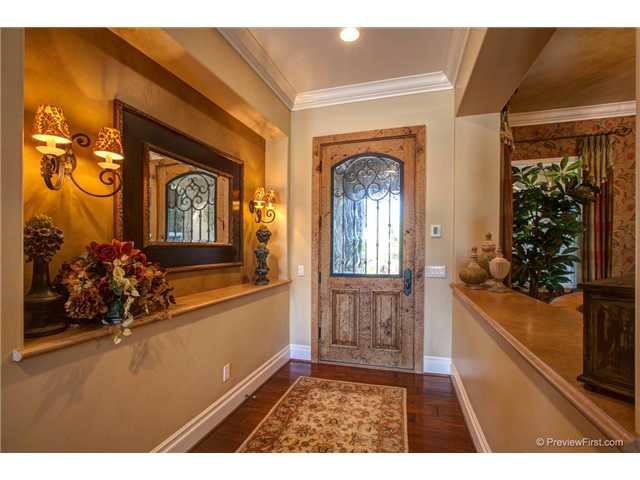 11178 Quail Canyon Road El Cajon, CA 92021 - Photo 15 of 25 ENTRY WITH CUSTOM DOOR AND LIGHTING.
