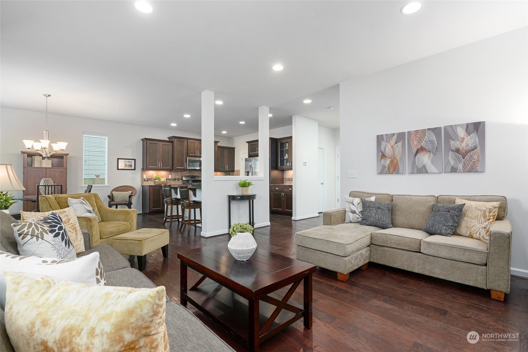 3533 198th Street Southeast Bothell, WA 98012 - Photo 8 of 27 a living room with furniture kitchen view and a table