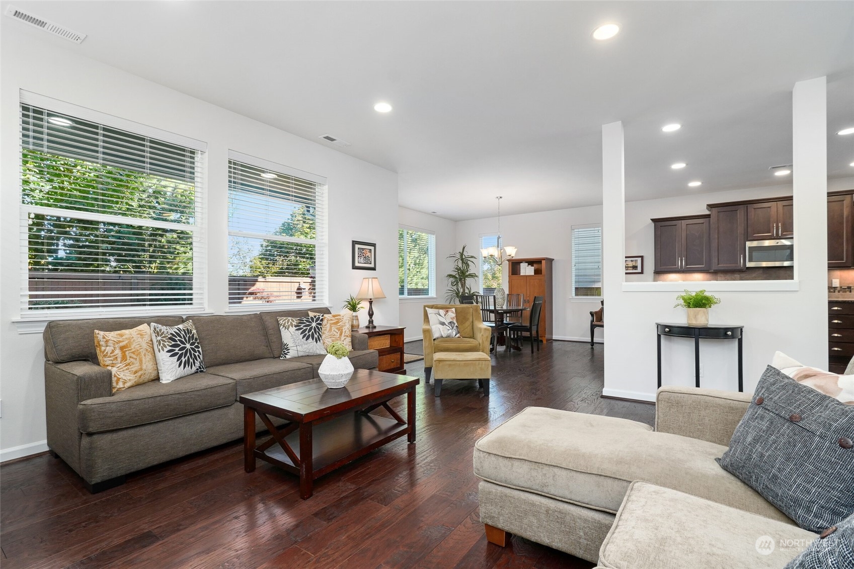 3533 198th Street Southeast Bothell, WA 98012 - Photo 9 of 27 a living room with furniture and kitchen view