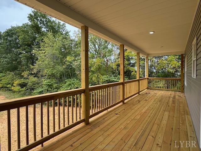 2351 Spg Grv Road Spout Spring, VA 24593 - Photo 17 of 28 a view of balcony with wooden floor
