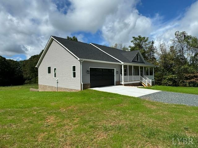 2351 Spg Grv Road Spout Spring, VA 24593 - Photo 25 of 28 a view of a house with backyard and garden