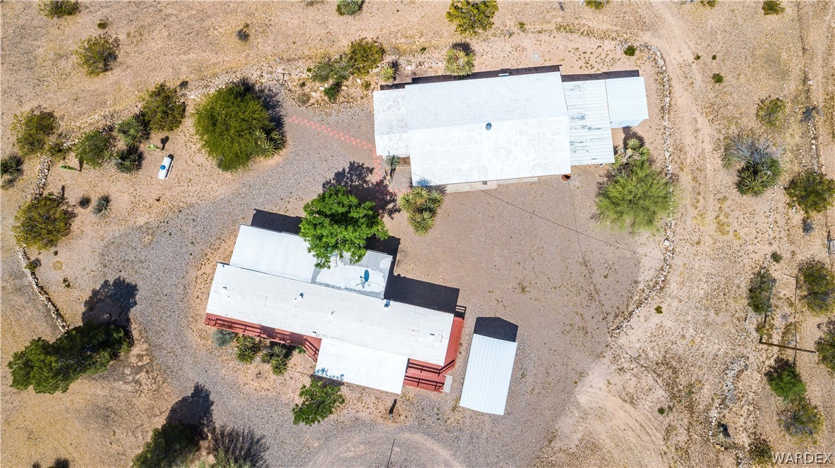 3565 Ehrenberg Road Golden Valley, AZ 86413 - Photo 63 of 63 an aerial view of a house with a yard