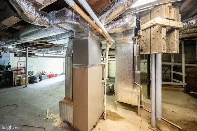 a view of storage and utility room