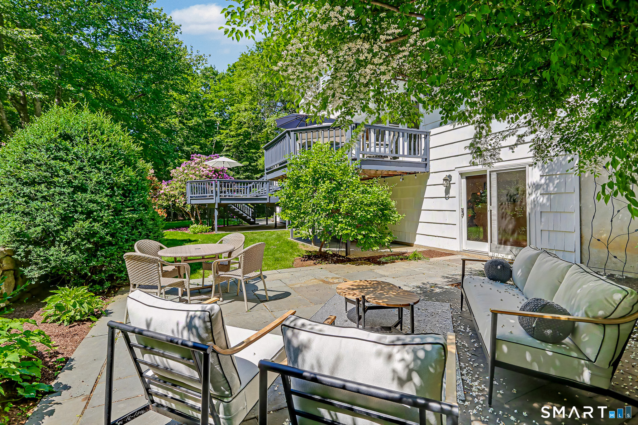 6 Adams Way Weston, CT 06883 - Photo 31 of 40 The patio is a perfect spot for a fire pit.