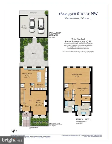 $3,450,000 | 1642 35th Street Northwest, Washington, DC 20007