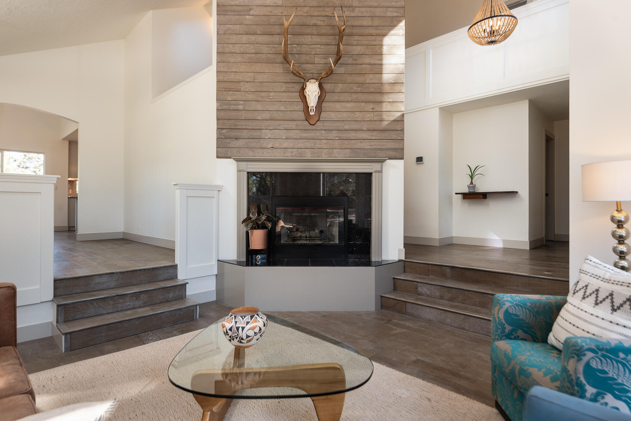 60012 West Ridgeview Drive Bend, OR 97702 - Photo 12 of 55 a living room with furniture and a fireplace