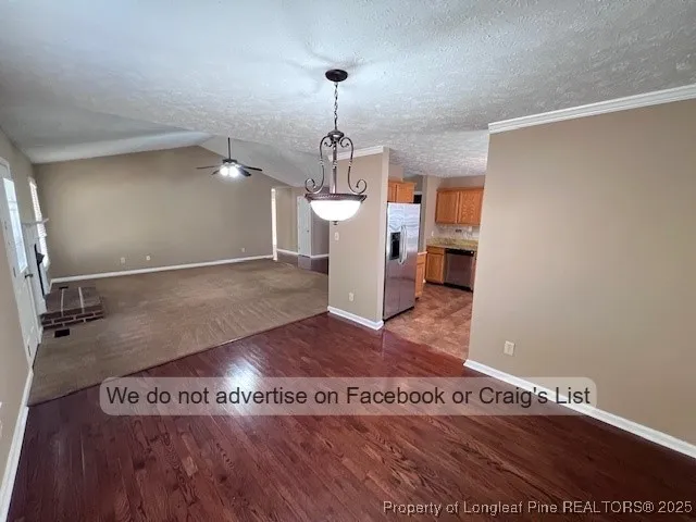 a view of a hallway with entryway