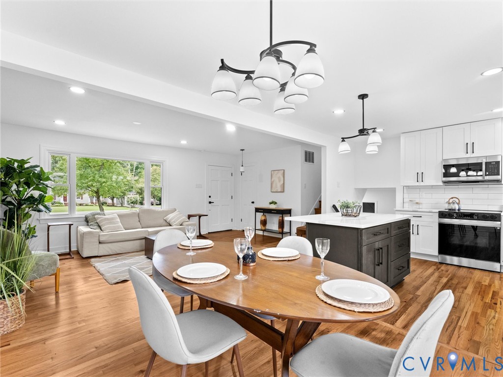 7361 Creek Ridge Road Henrico, VA 23231 - Photo 11 of 51 Wood-finish flooring throughout, kitchen with stai