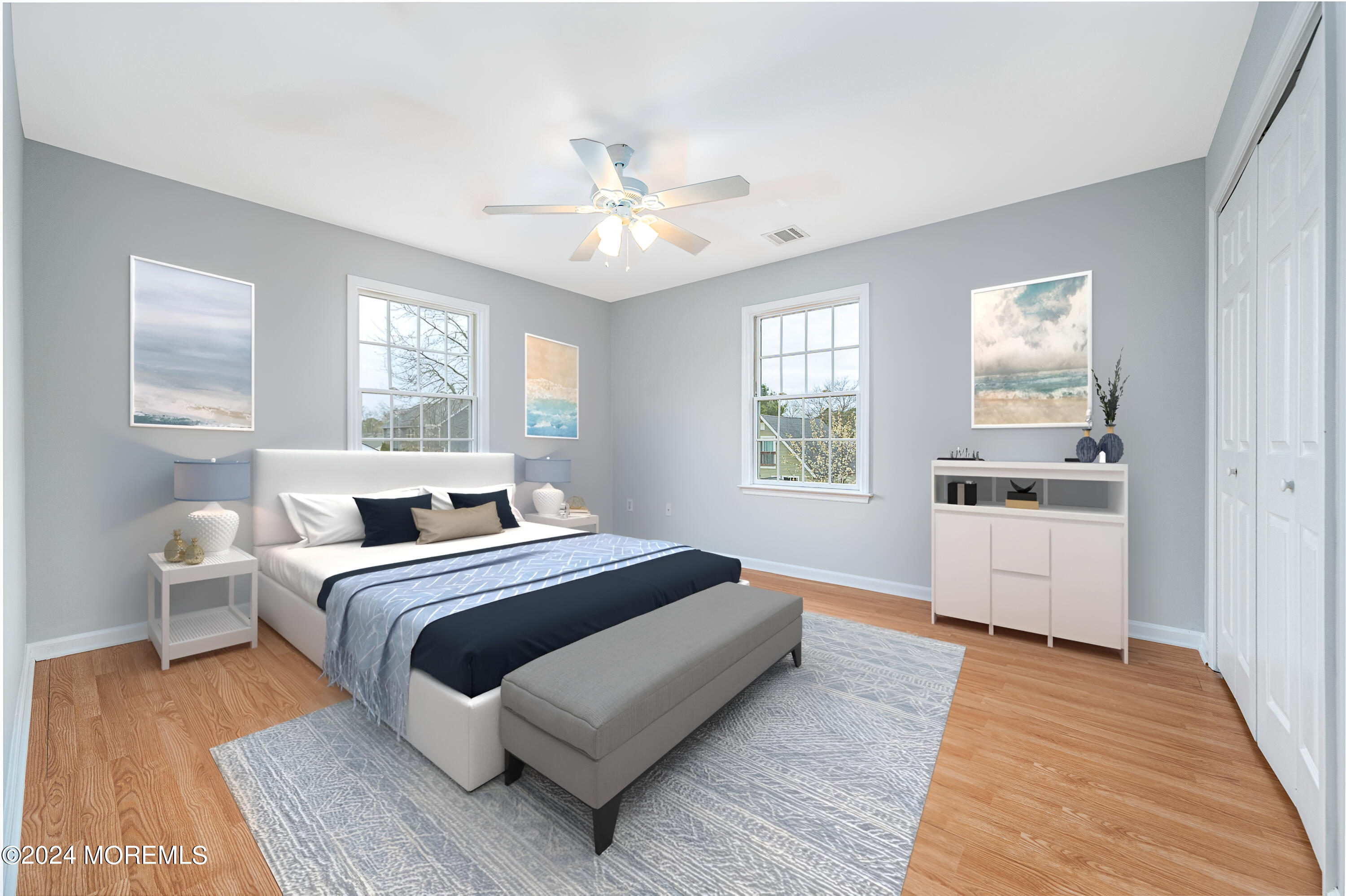 120 Leeward Road Manahawkin, NJ 08050 - Photo 21 of 23 a bedroom with a large bed and a window