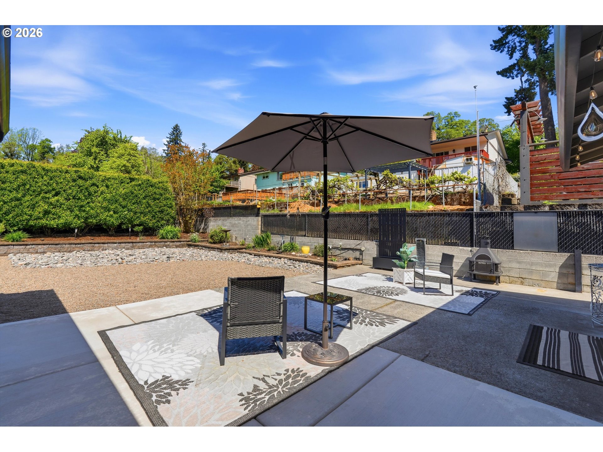 5095 Southeast Roethe Road Milwaukie, OR 97267 - Photo 22 of 28 a view of yard with outdoor seating