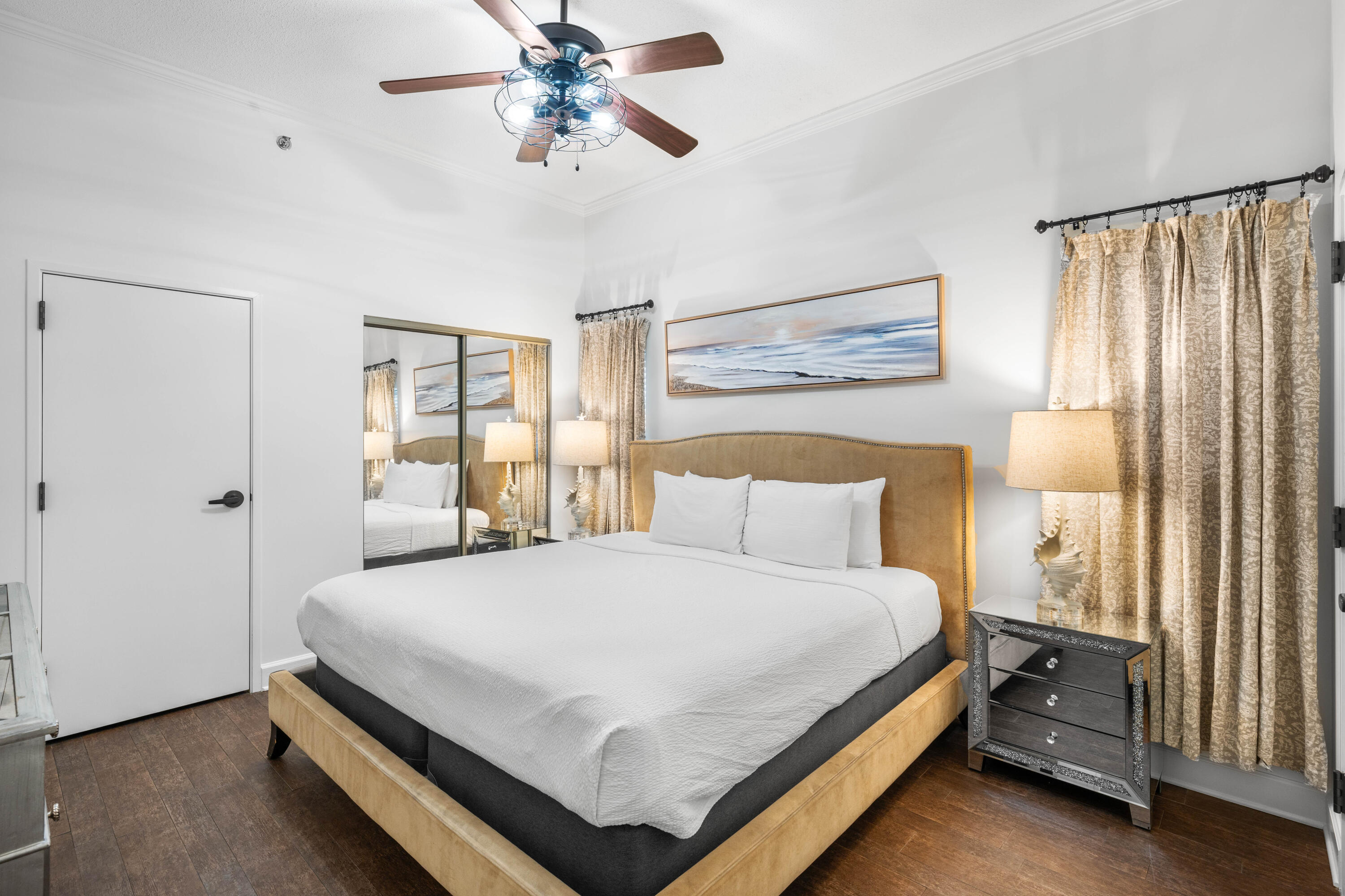 550 Tops'l Beach Boulevard, Unit 1509 Miramar Beach, FL 32550 - Photo 12 of 31 a bedroom with a bed and large window