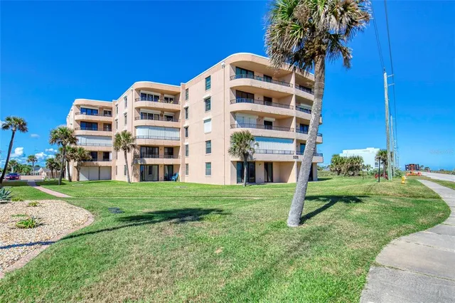 a view of a of a house with a ocean view