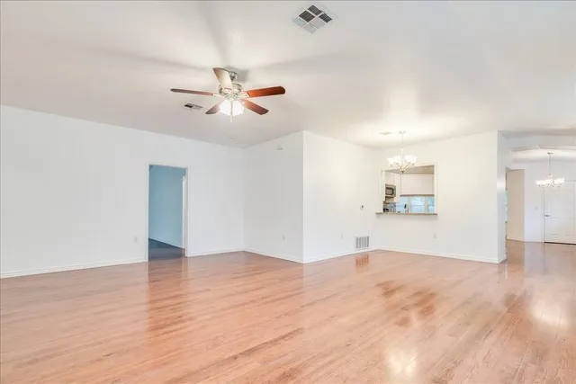 wooden floor in an empty room