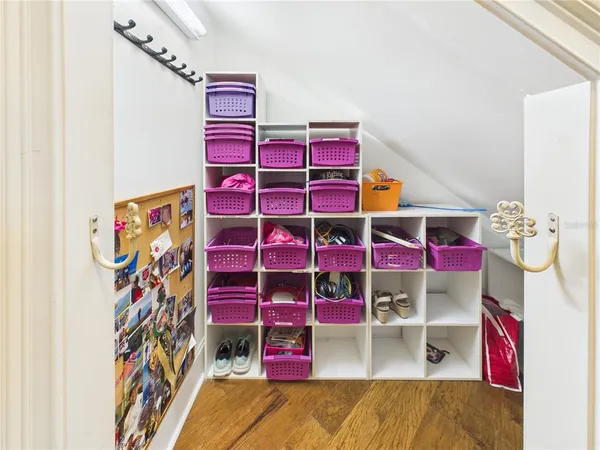 a view of a closet