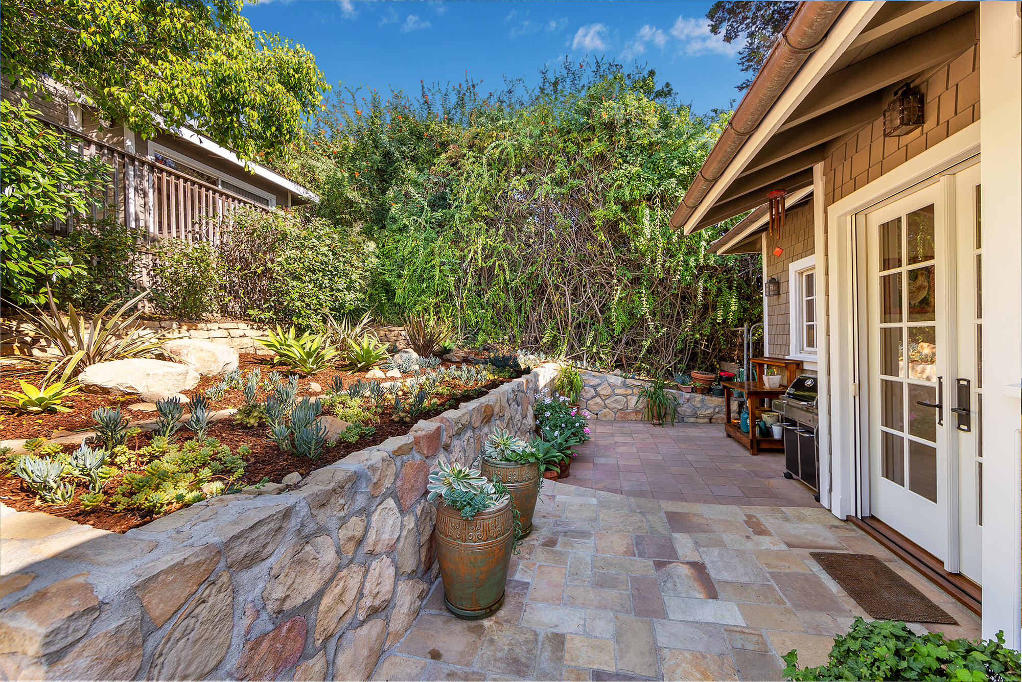 822 Jimeno Road Santa Barbara, CA 93103 - Photo 20 of 35 Rear Patio Deck & Entrance