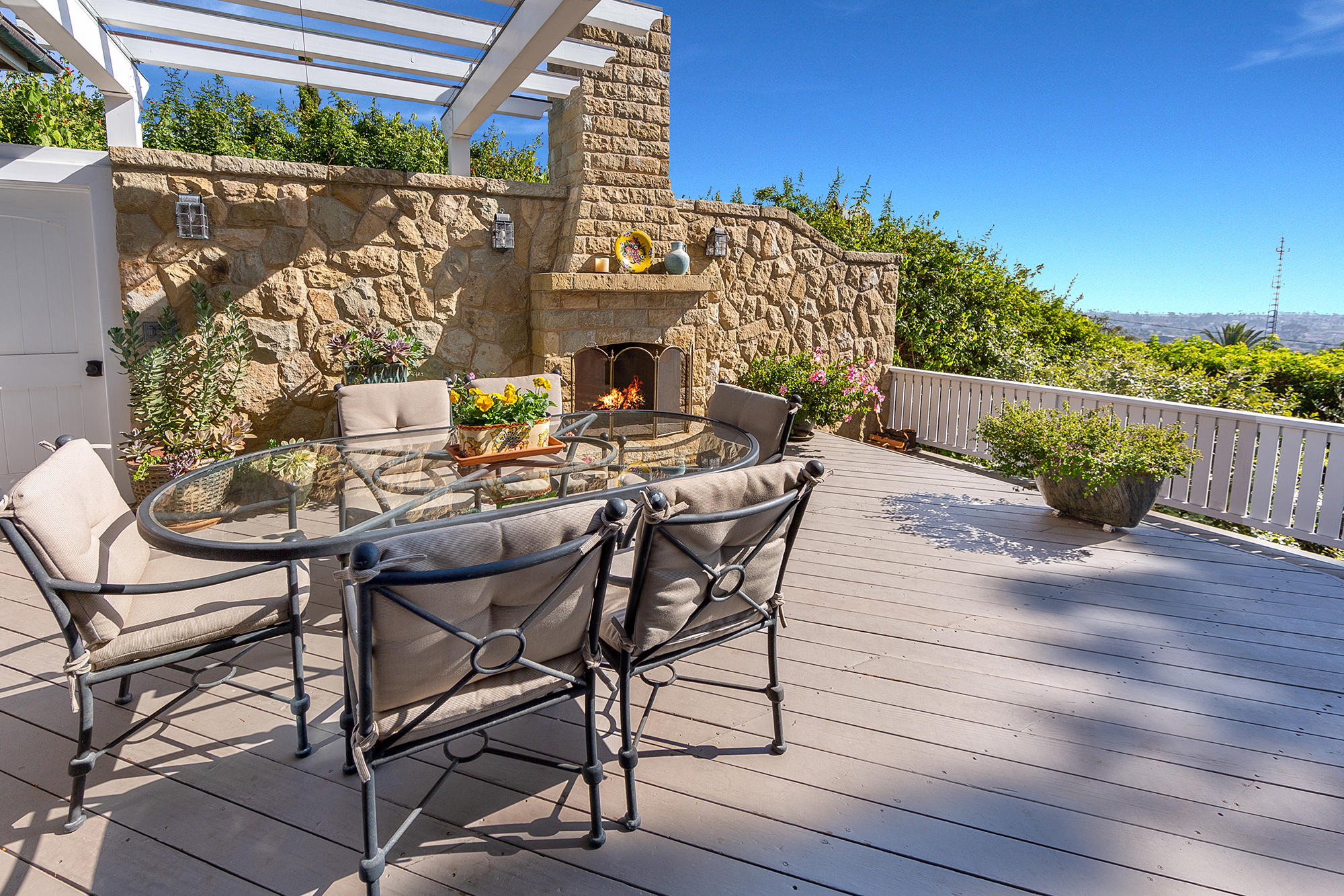822 Jimeno Road Santa Barbara, CA 93103 - Photo 2 of 35 Exterior Deck off the Dining room
