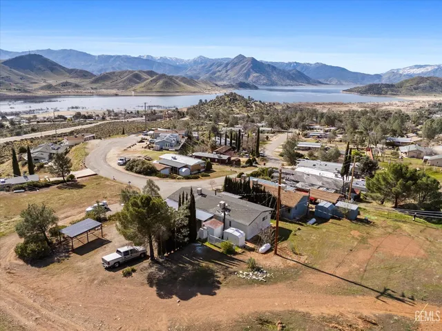 a view of a city with mountains
