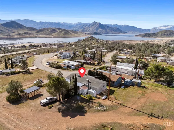 a view of a city with mountains