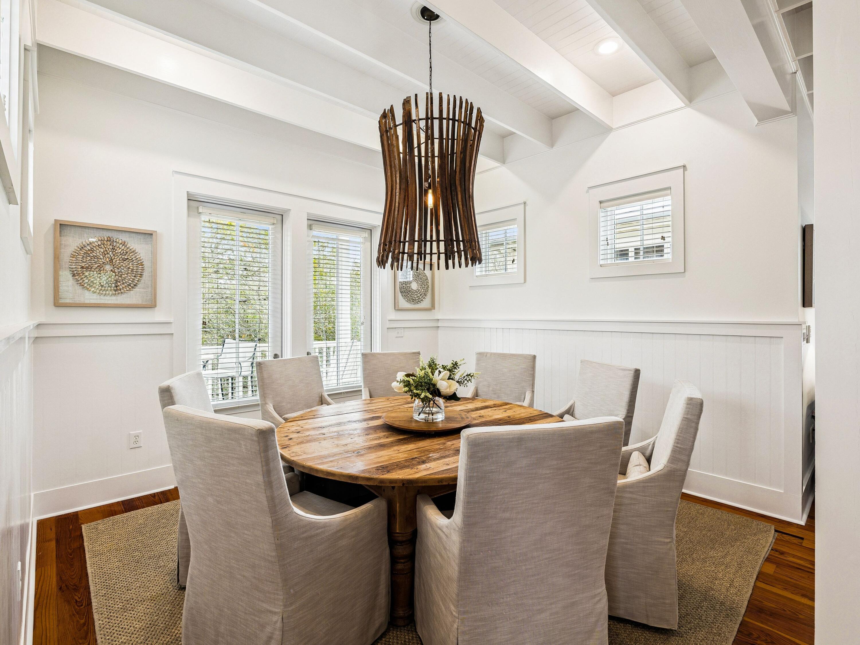 90 Silver Laurel Way Santa Rosa Beach, FL 32459 - Photo 19 of 45 a dining room with furniture window and wooden floor