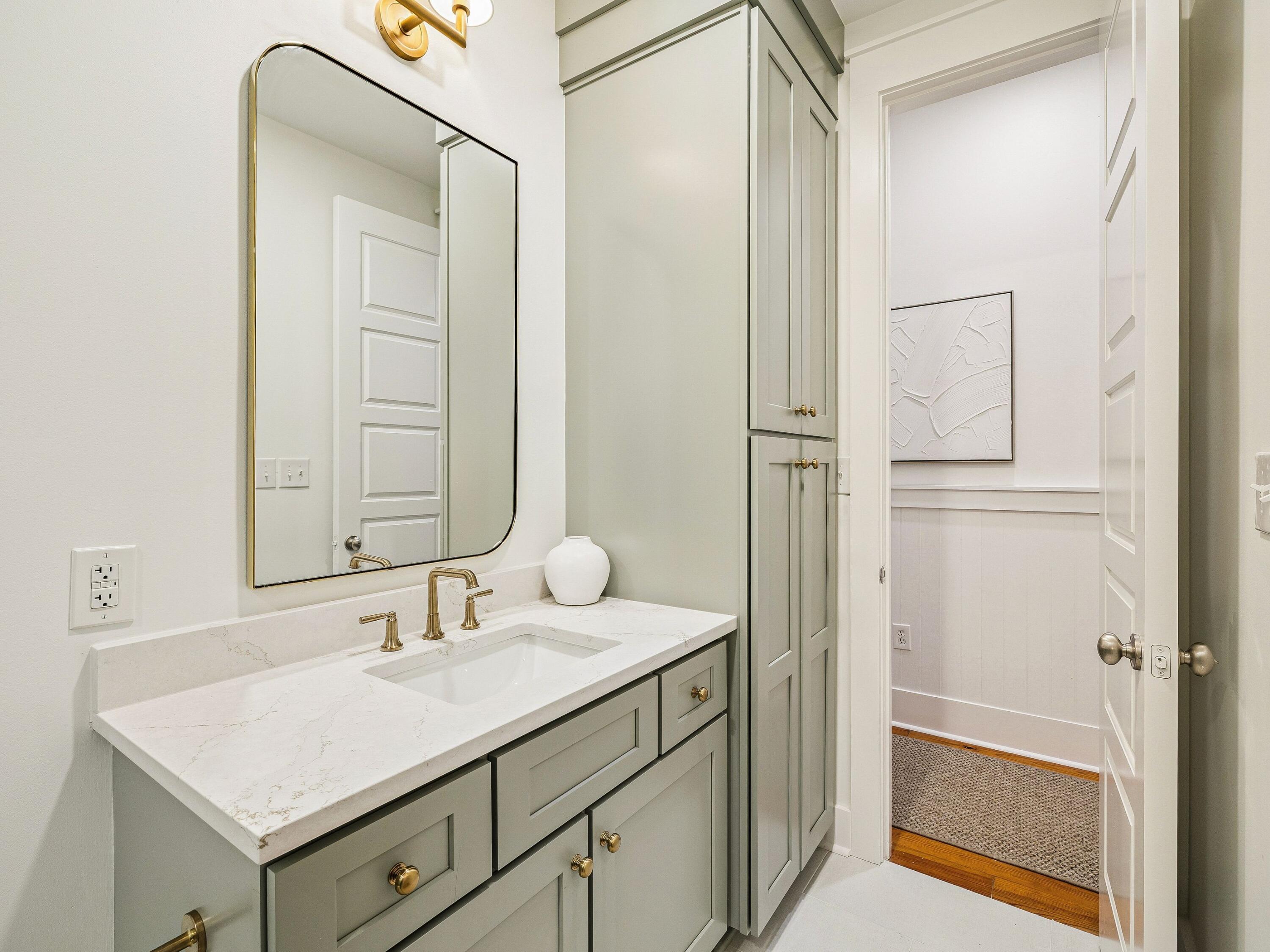 90 Silver Laurel Way Santa Rosa Beach, FL 32459 - Photo 21 of 45 a bathroom with a sink vanity and a mirror