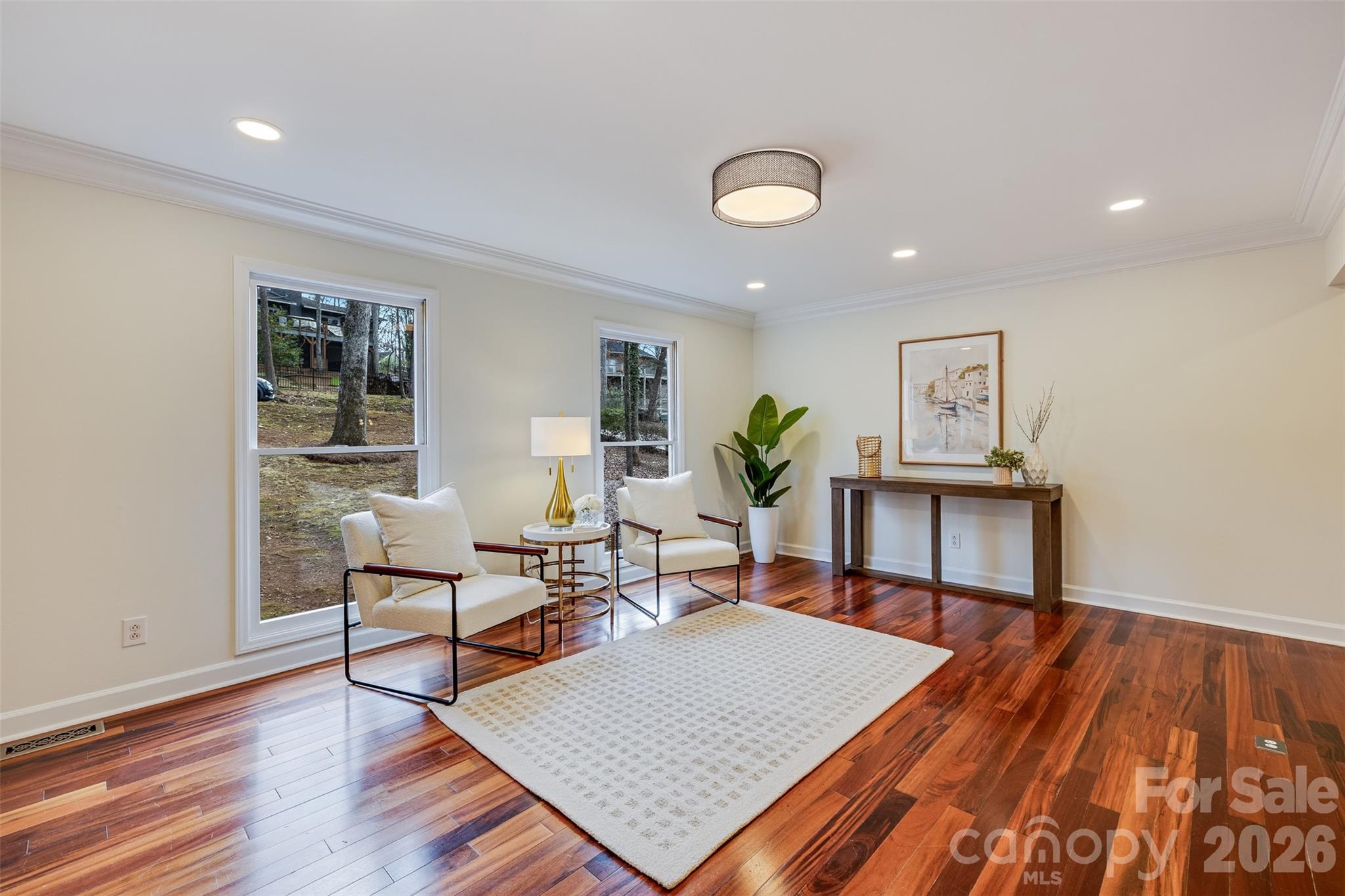 8 Hickory Ridge Court Lake Wylie, SC 29710 - Photo 11 of 37 a living room with furniture a window and wooden floor