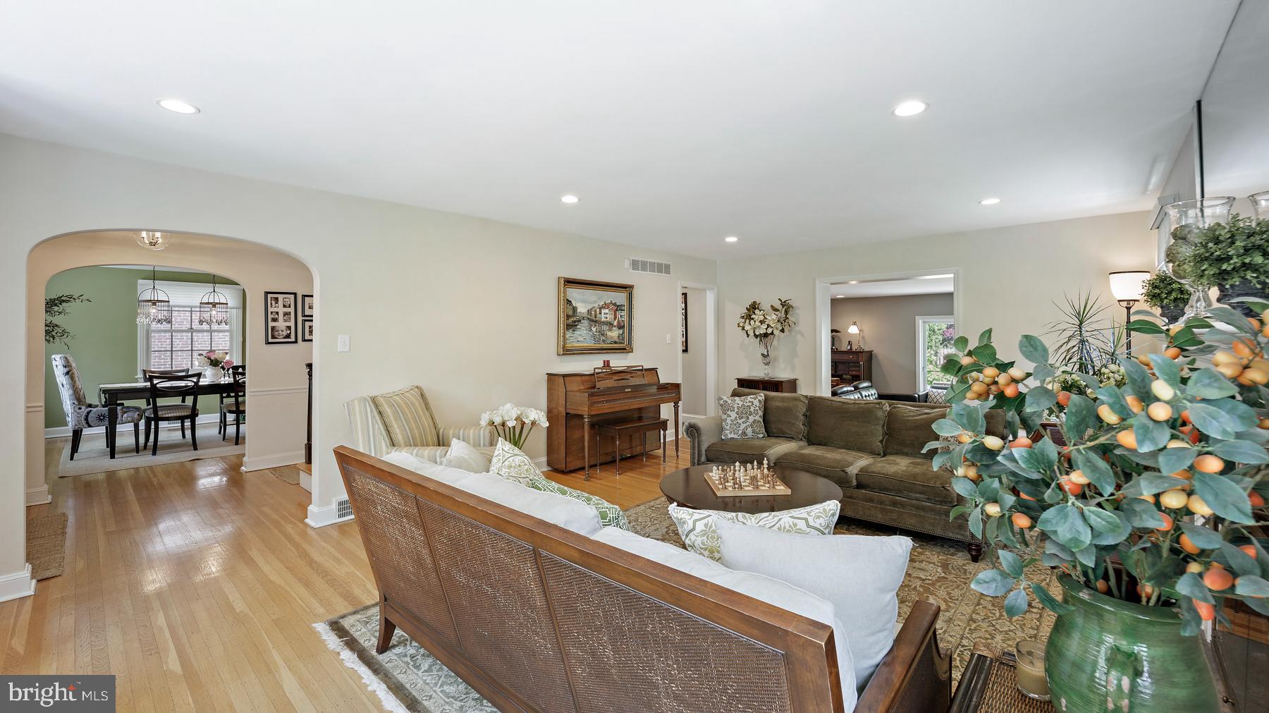 517 Monroe Road Merion Station, PA 19066 - Photo 10 of 40 a living room with furniture and a wooden floor