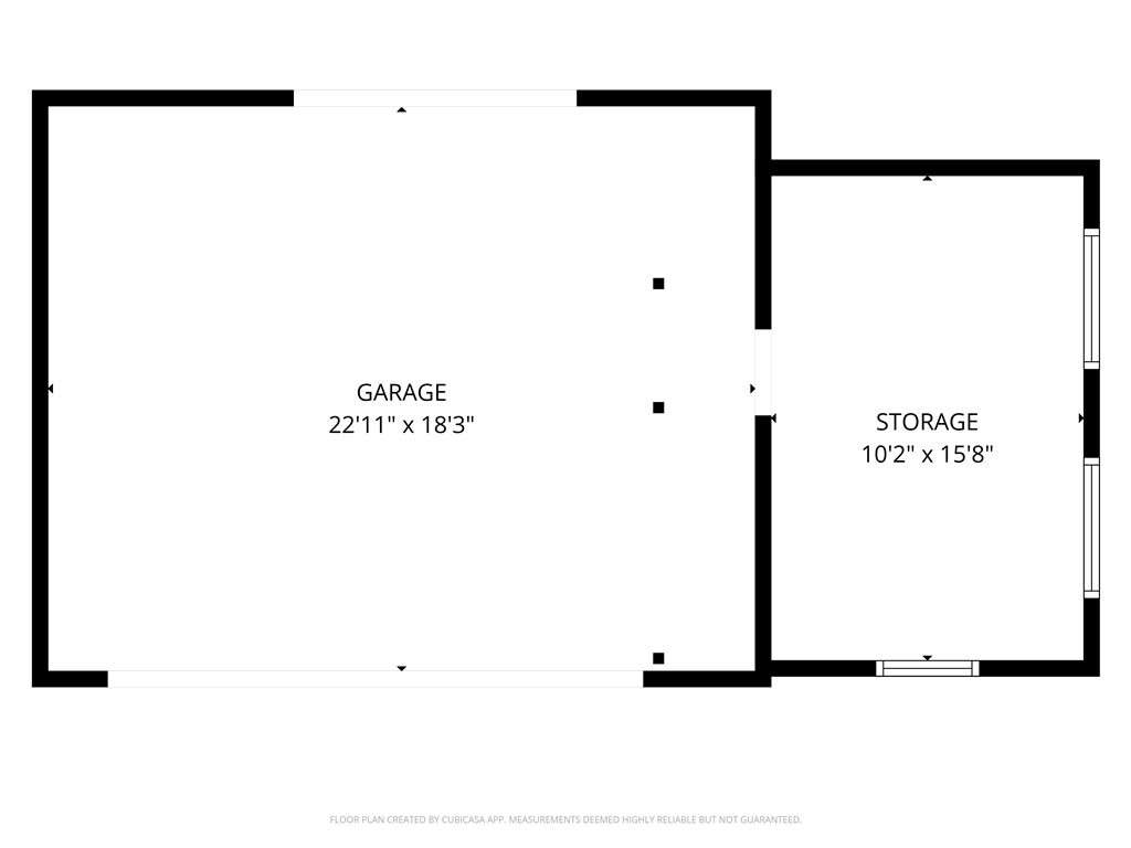 8257 Green Valley Road Mohave Valley, AZ 86440 - Photo 41 of 41 Floor plan of garage and workshop/storage