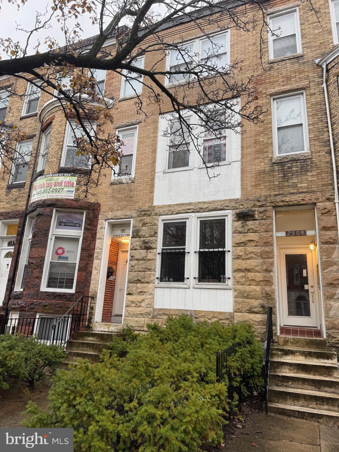 2511 Maryland Avenue, Unit 3 Baltimore, MD 21218 - Photo 2 of 11 a house view with a garden space
