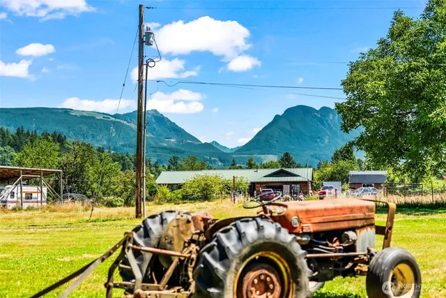 a view of lake with mountain
