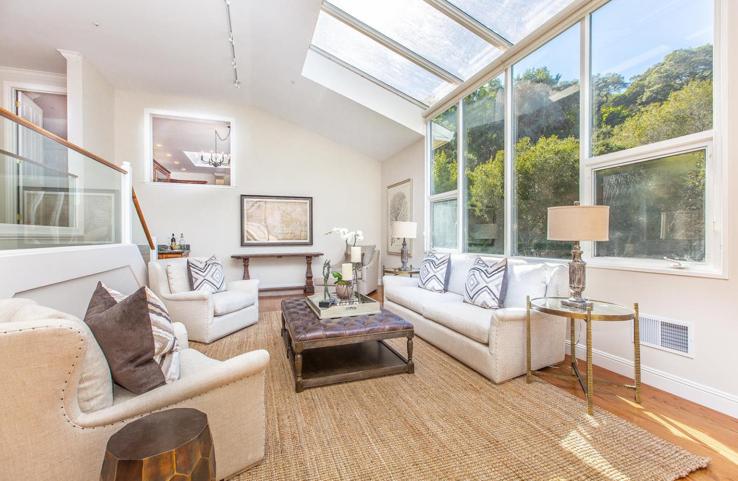 730 Chateau Drive Hillsborough, CA 94010 - Photo 12 of 48 a living room with furniture and a large window