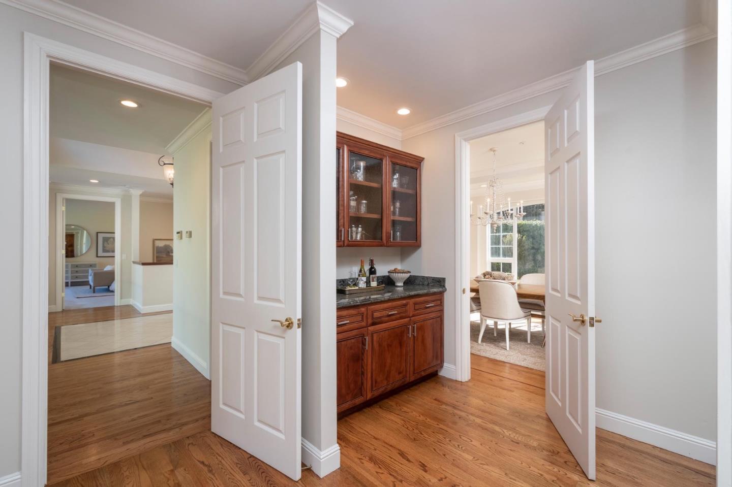 730 Chateau Drive Hillsborough, CA 94010 - Photo 16 of 48 a kitchen with stainless steel appliances granite countertop a stove and a refrigerator