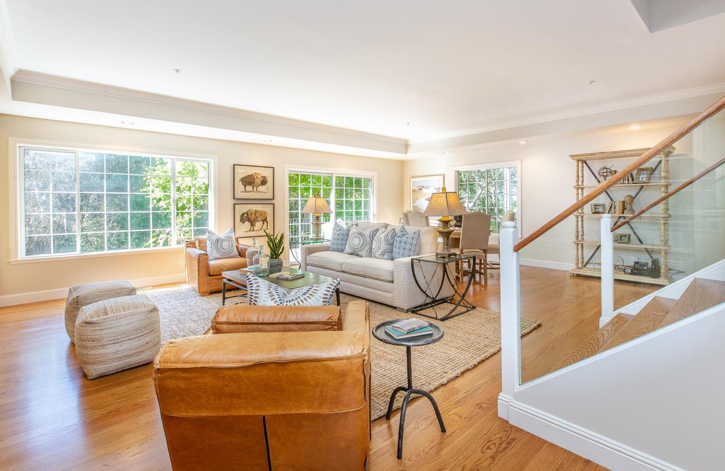 730 Chateau Drive Hillsborough, CA 94010 - Photo 28 of 48 a living room with furniture and floor to ceiling windows