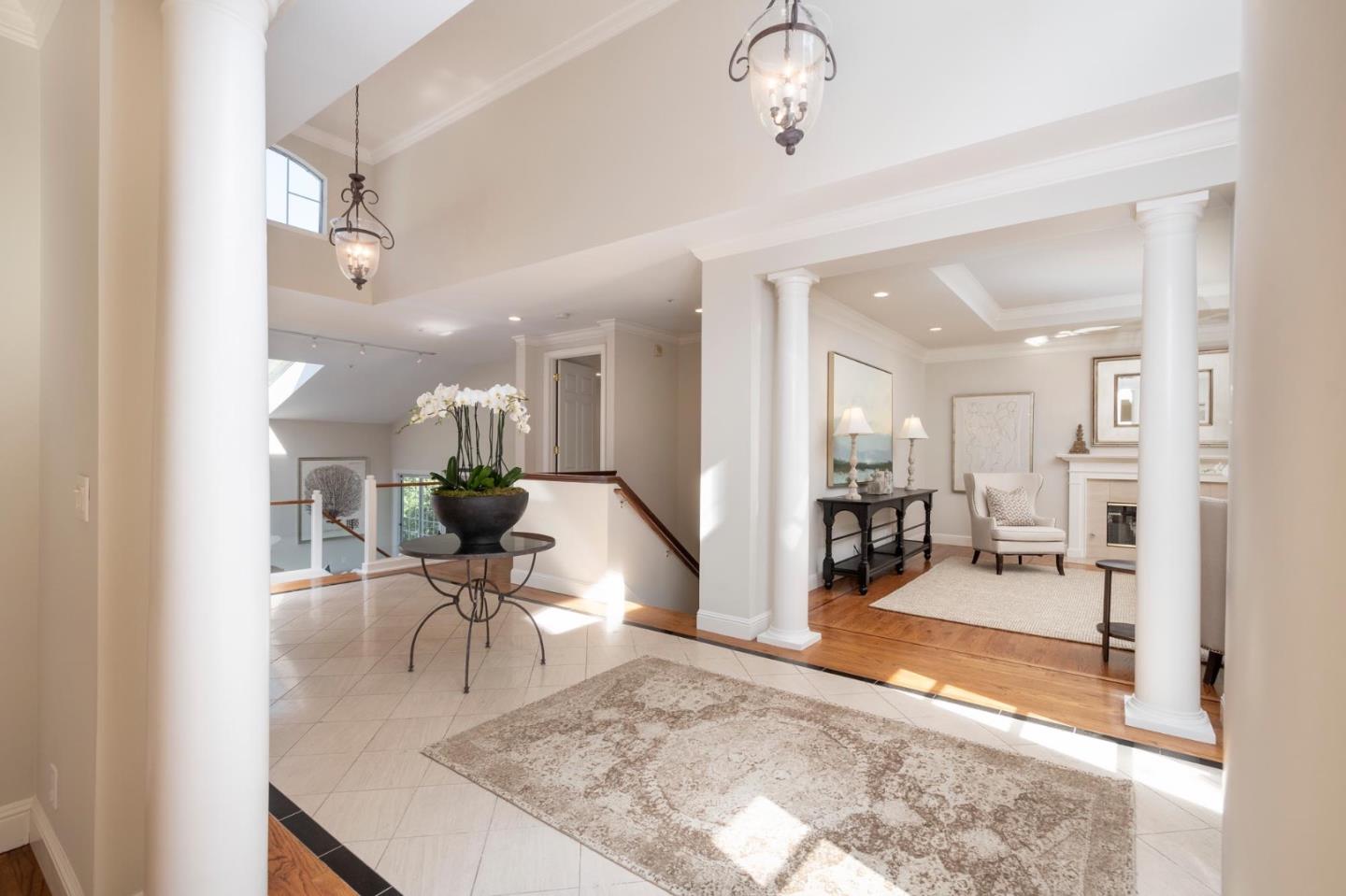 730 Chateau Drive Hillsborough, CA 94010 - Photo 5 of 48 a view of a living room and a dining room