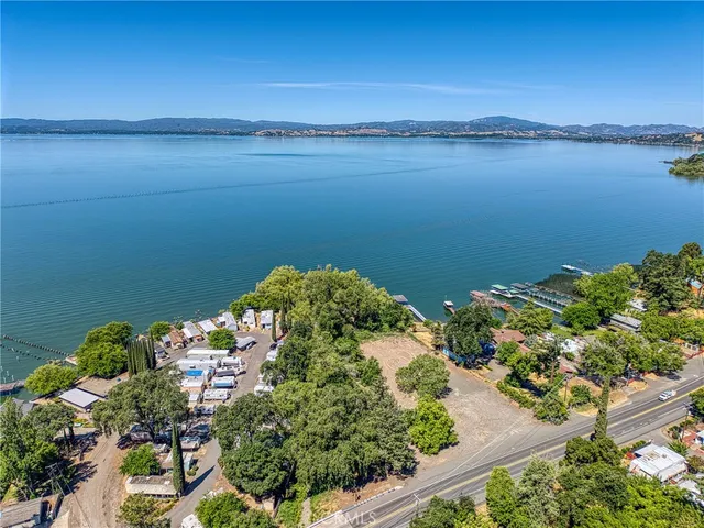 a view of a lake with a lake