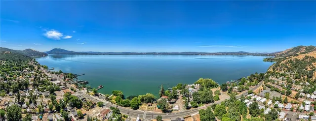 a view of a lake with a lake