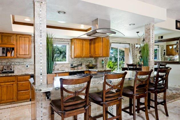 1732 South Rice Road Ojai, CA 93023 - Photo 8 of 28 a view of a dining room with furniture and a large window