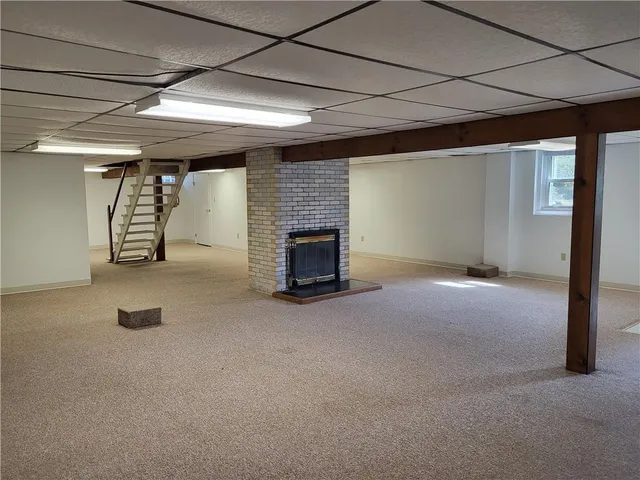 a brick oven with a fireplace