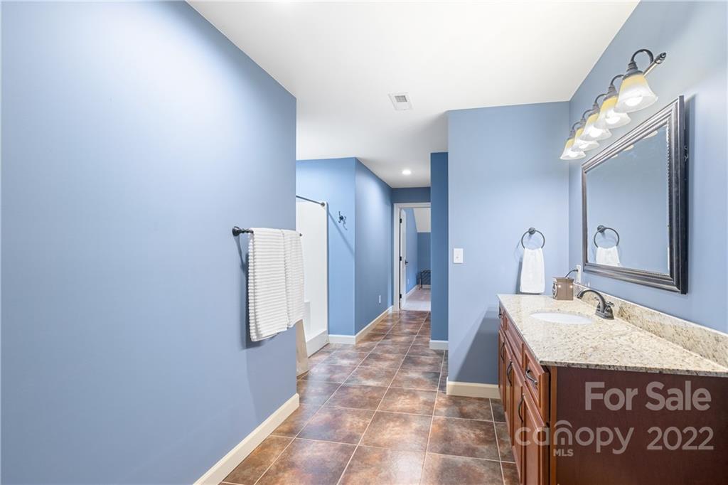 1040 Landrum Mill Road Campobello, SC 29322 - Photo 23 of 39 a spacious bathroom with a sink and a mirror